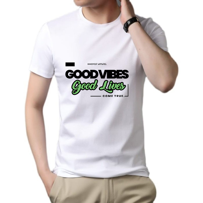 Kaos Putih O neck depan Kaos Putih O neck depan